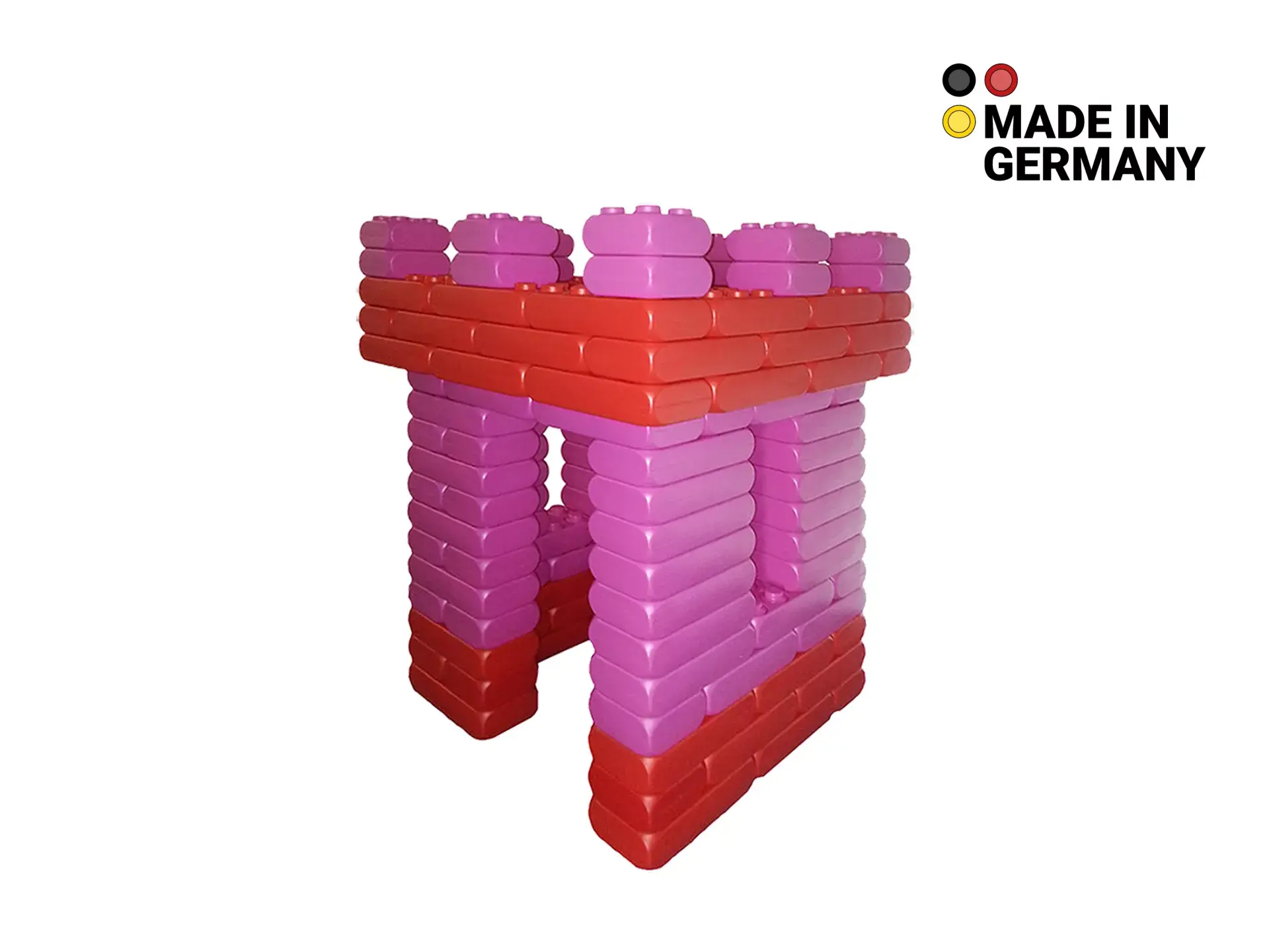 XXL-Funblocks Prinzessin Kreativa Burg Pink - Rot