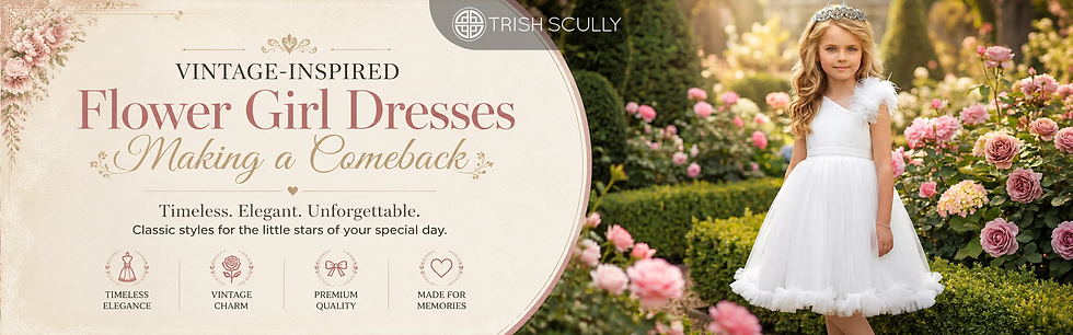 Timeless Vintage Flower Girl Dresses Brides Are Loving Again