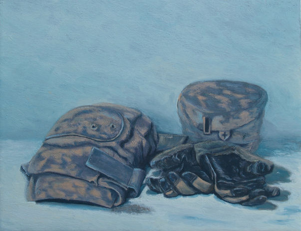 1LT Todd W. Weaver.KIA 9/9/2010. Items Returned. ©11x14.oil.2011#6.JHW