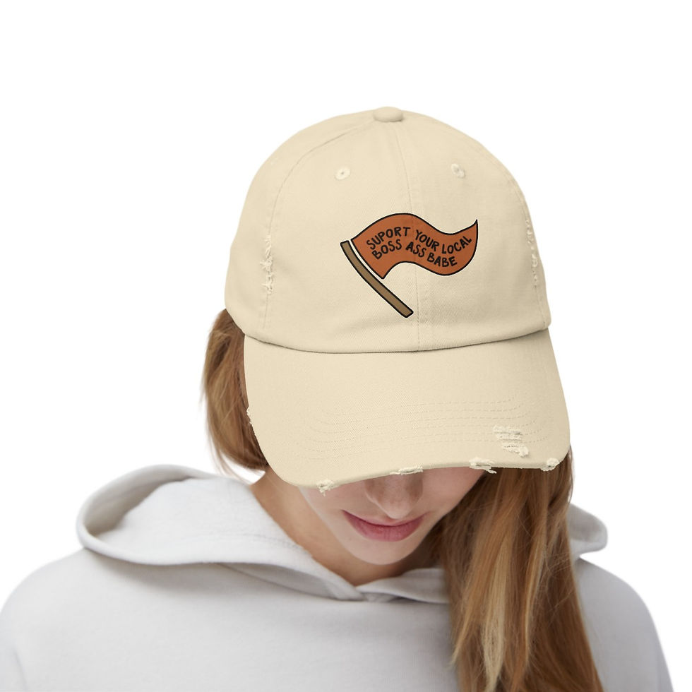 Thumbnail: Unisex Distressed Cap