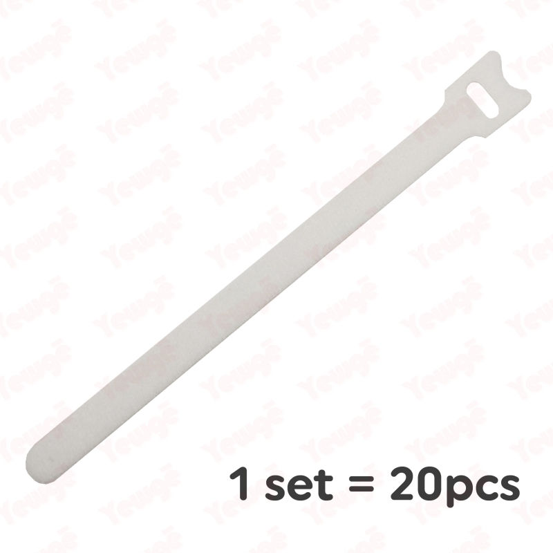 Thumbnail: 20pcs T-Type Reusable Nylon Cable Organiser