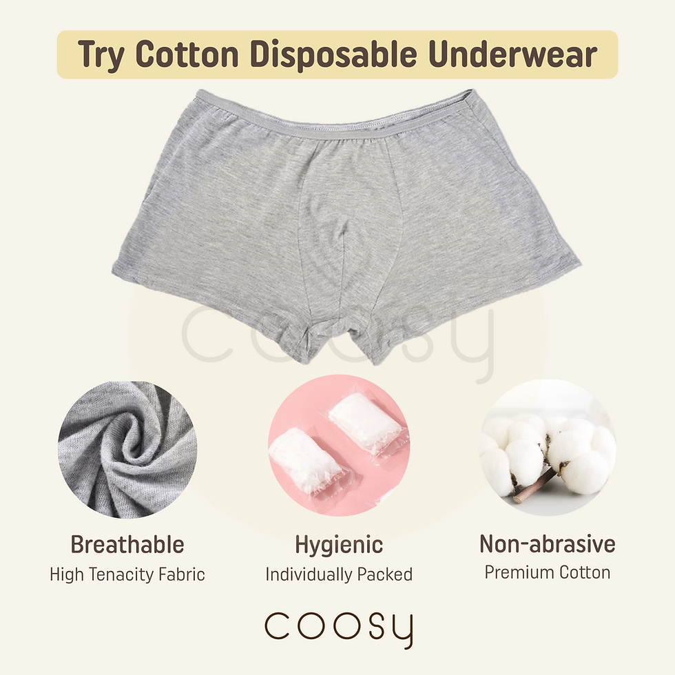 Thumbnail: Coosy Ultimate Comfort Disposable Boxer Underwear for Men