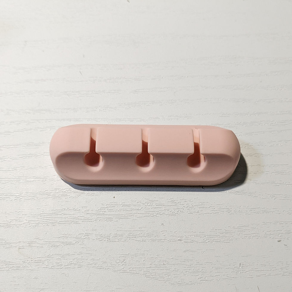 Thumbnail: Silicone Cable Holder (5mm Slots) with Self-Adhesive