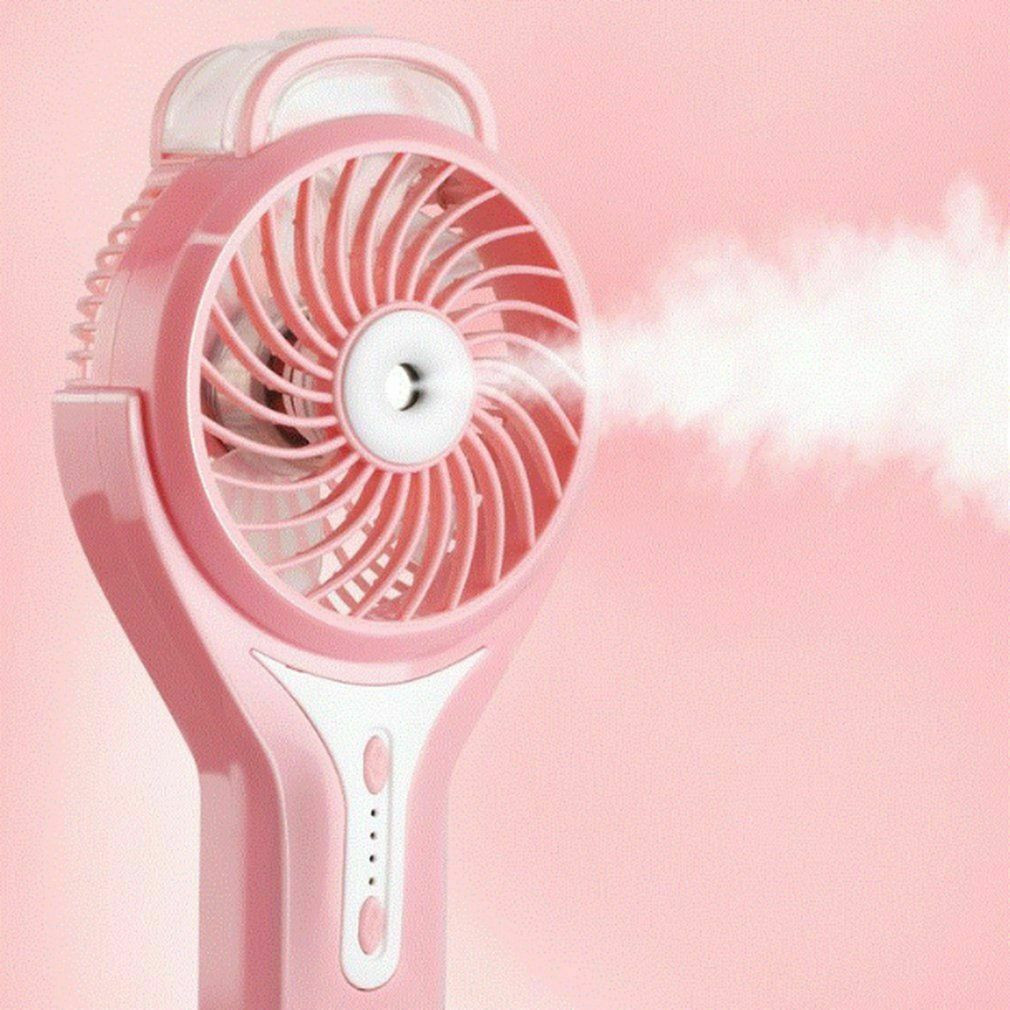 Portable Mini Cooling Fan Hand-held Humidifier Misting Fan Water Spray Fan