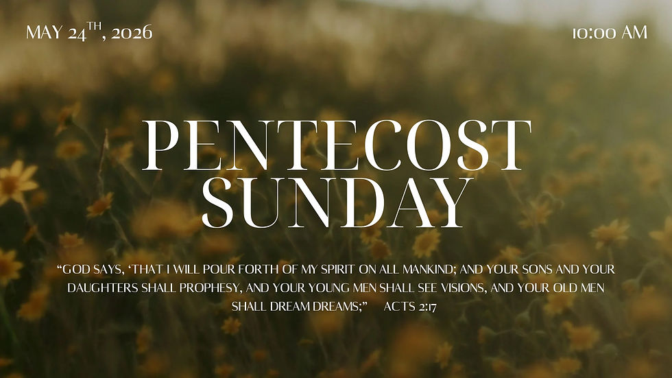Pentecost Sunday