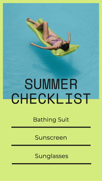 Summer checklist