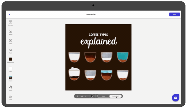 How to add music to your videos in the Ripl web app