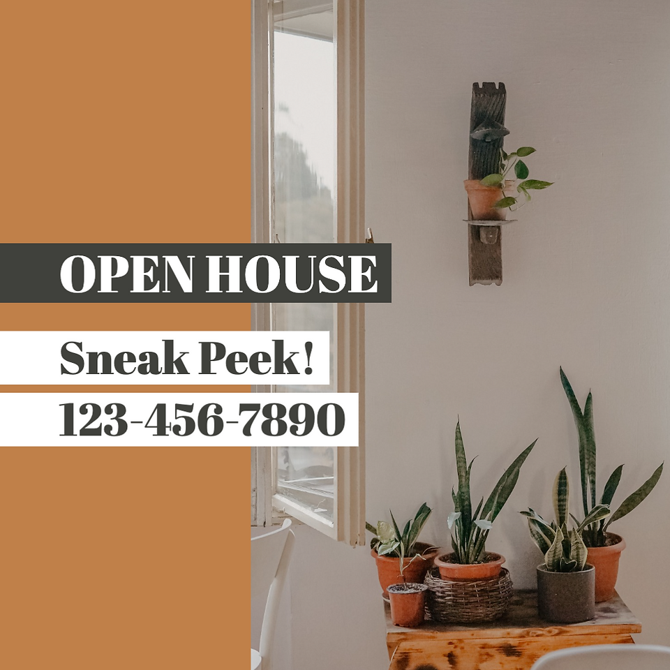 Open House Facebook & Instagram Template