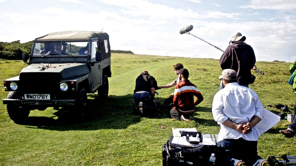 BTS on set of REVOLVING at Cuckmere Haven