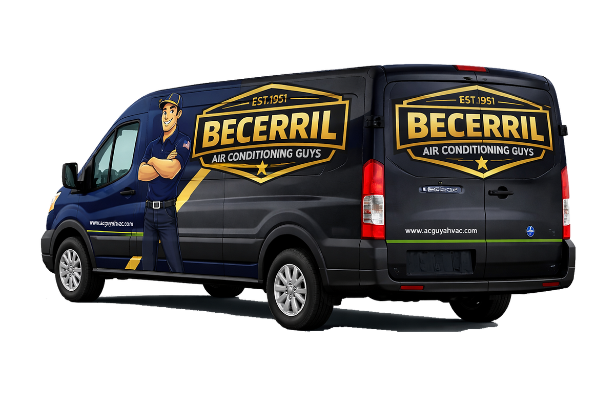 Becerril wrapped service van