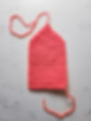 The completed envelope base of the Crochet Heart Envelope Gift Card Holder.