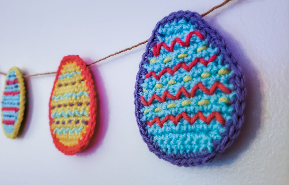 Crochet Easter Egg Garland Heather Corinne