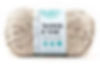 Lion Brand Wool Ease Thick & Quick Yarn in the color Oatmeal is used for the crochet ice cream cozy.