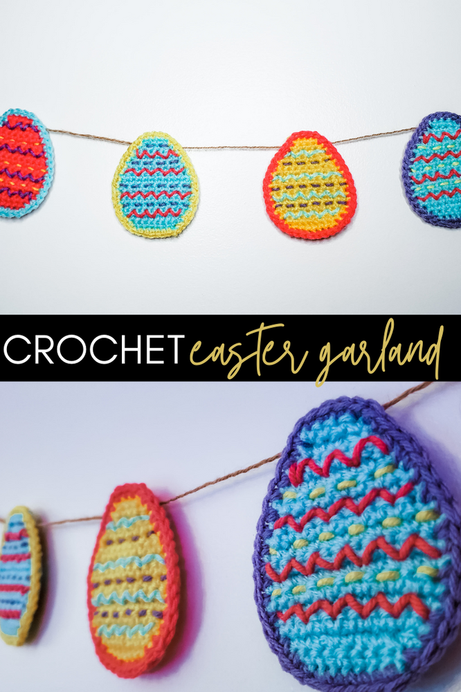 Easter Egg Garland Free Crochet Pattern
