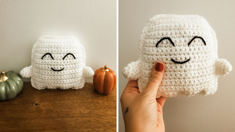 Crochet Ghost Cuddler free pattern is here on my blog!