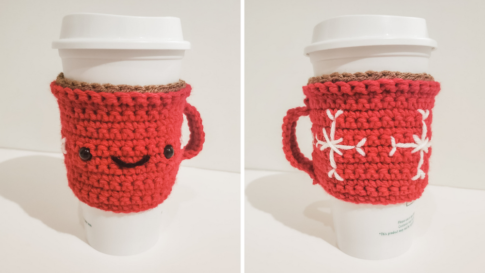 Hot Cocoa Mug Cozy Free Crochet Pattern