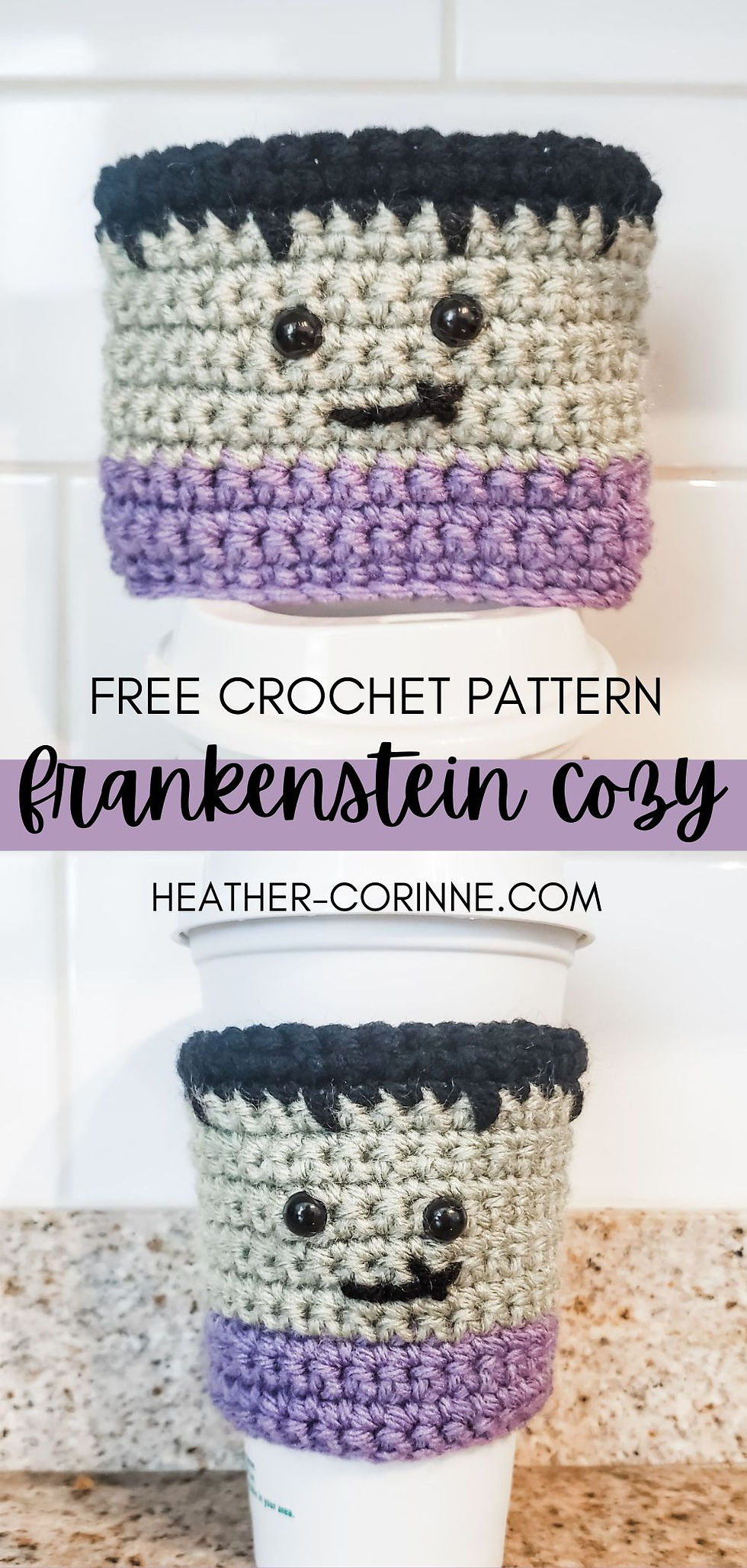 Crochet Frankenstein Cozy Free Crochet Pattern