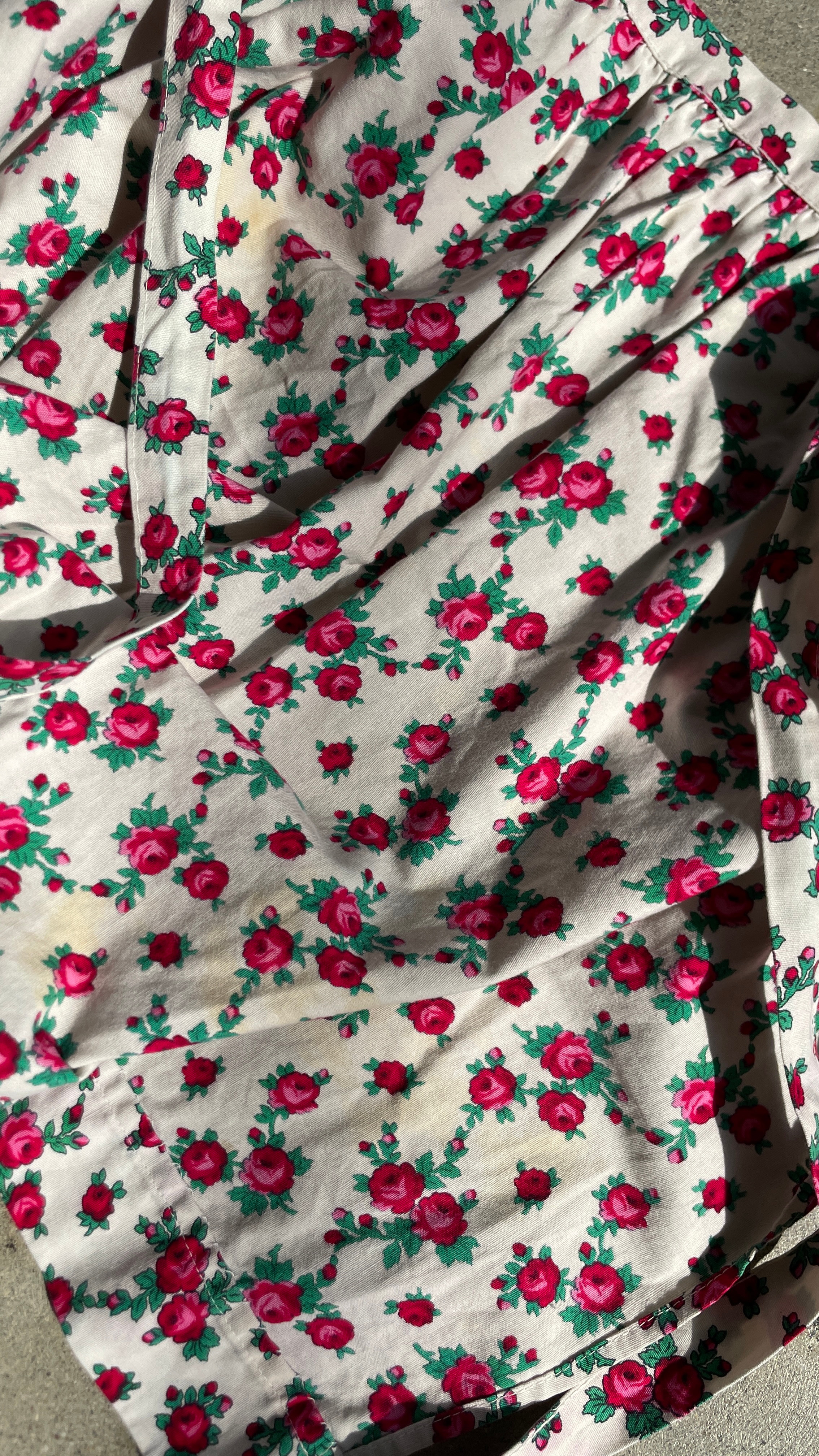 Justonlylimited White×Pinkflower Short Skirt image 6