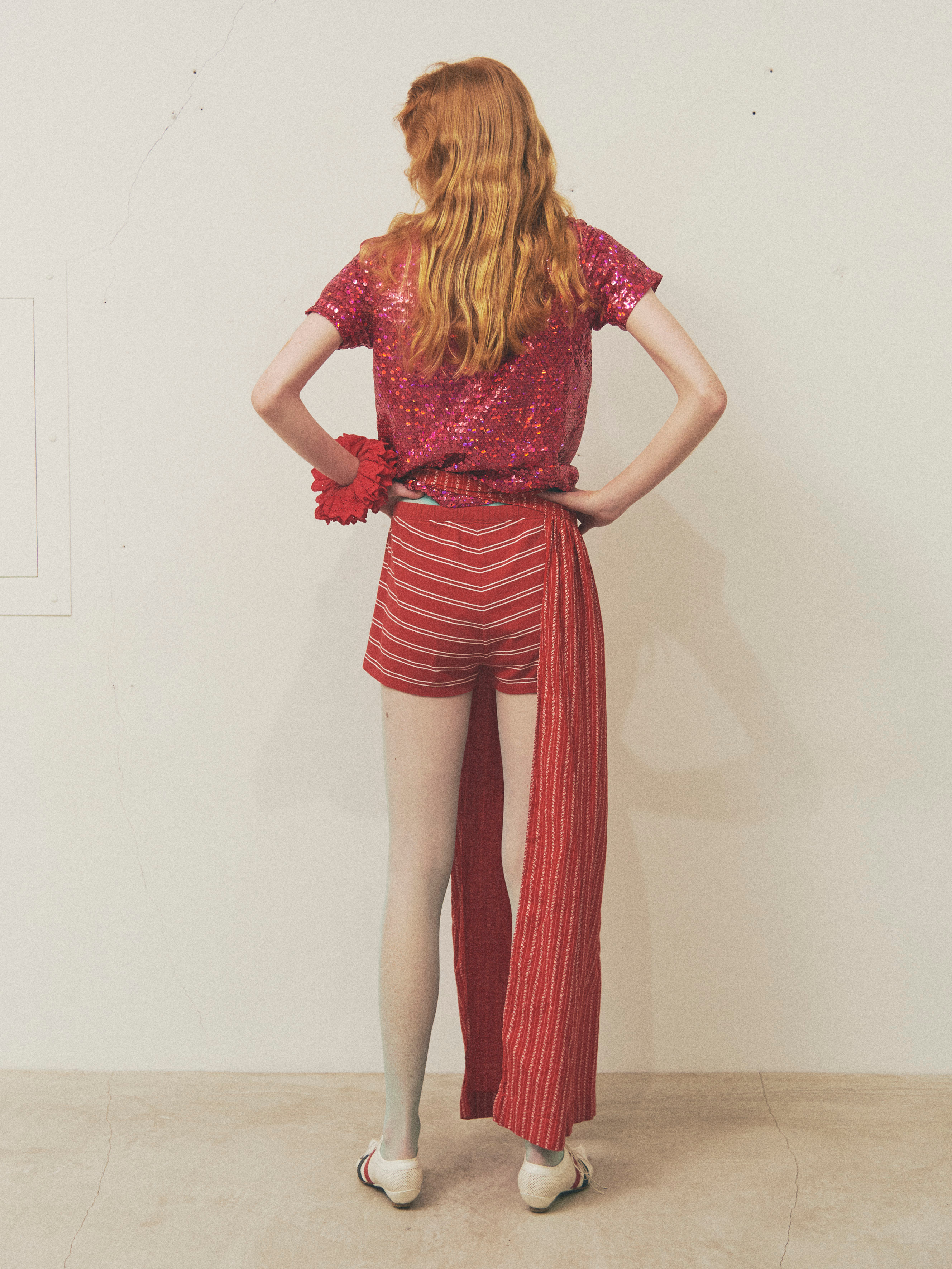 Justonlylimited Redstripe Long Skirt image 4