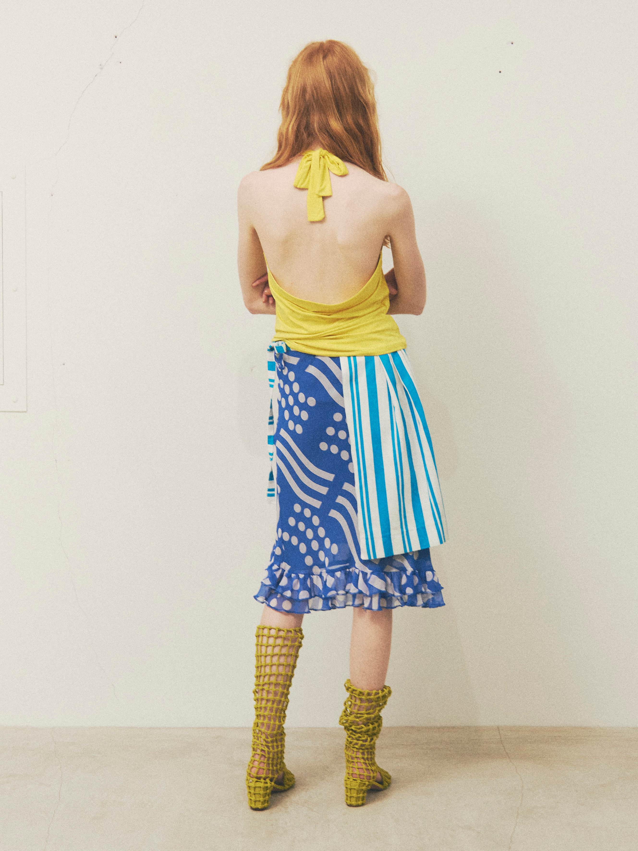 Justonlylimited Bluestripe Short Skirt image 4
