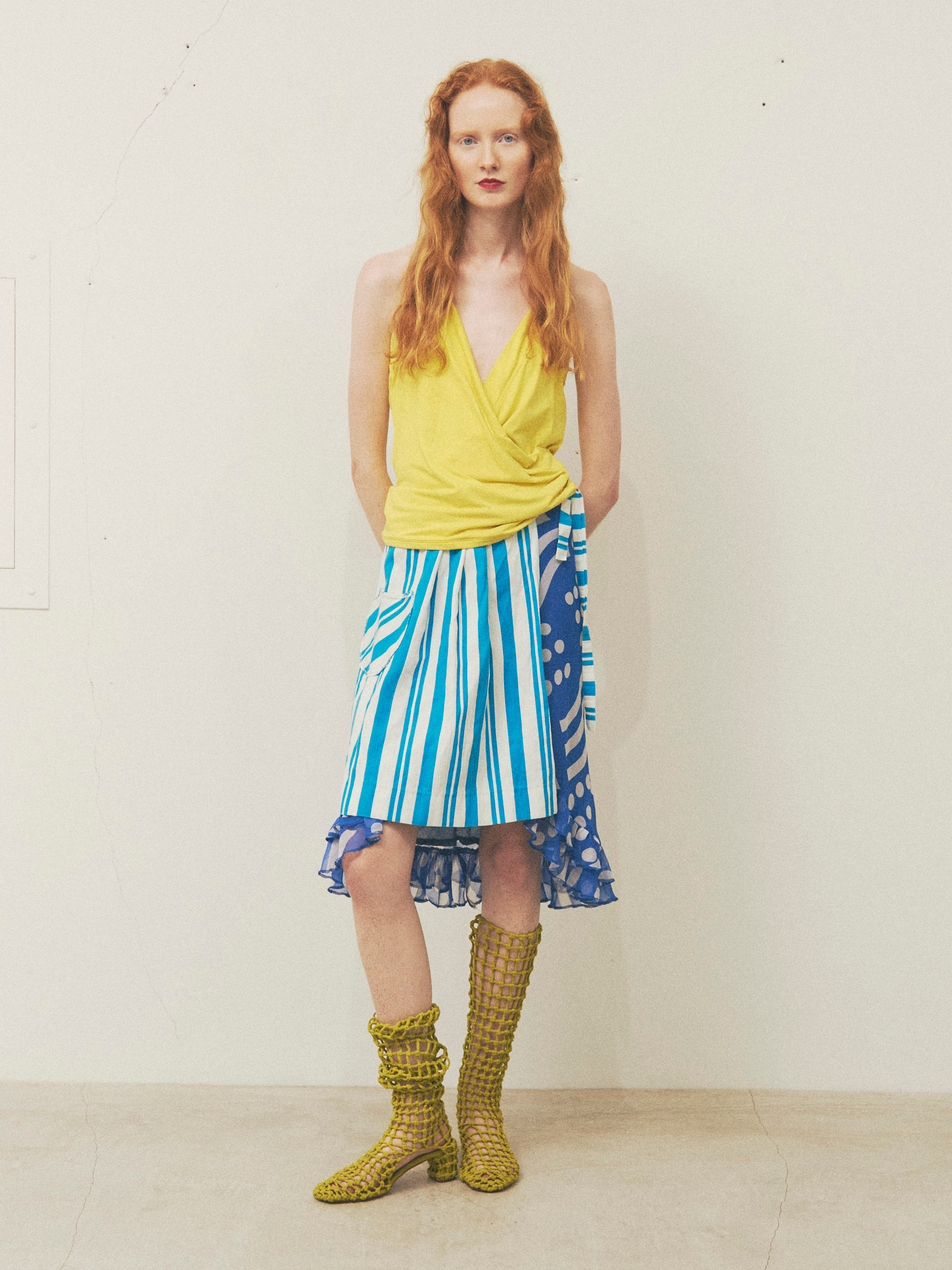 Justonlylimited Bluestripe Short Skirt image 2