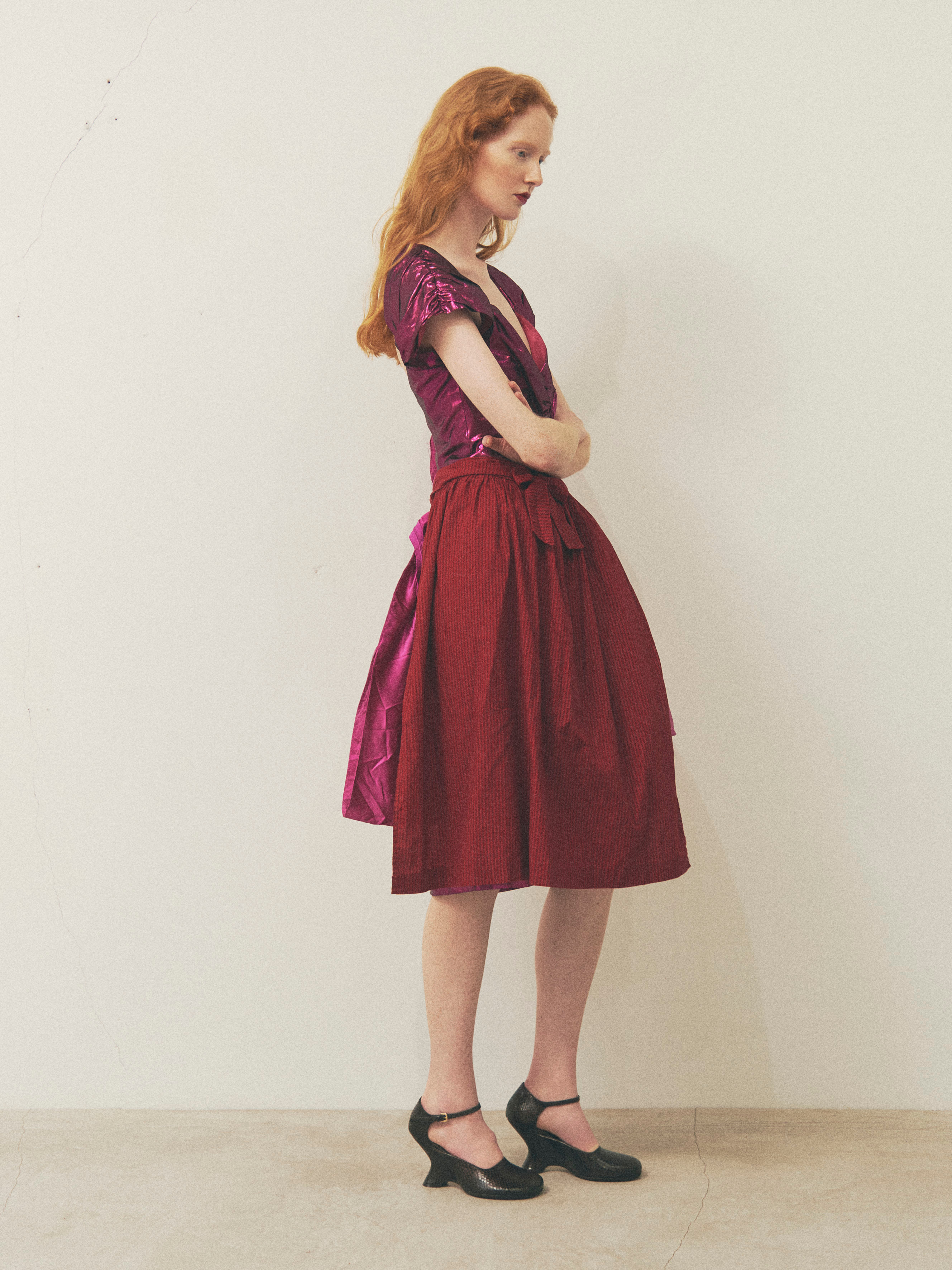 Justonlylimited Red Harf Skirt image 3