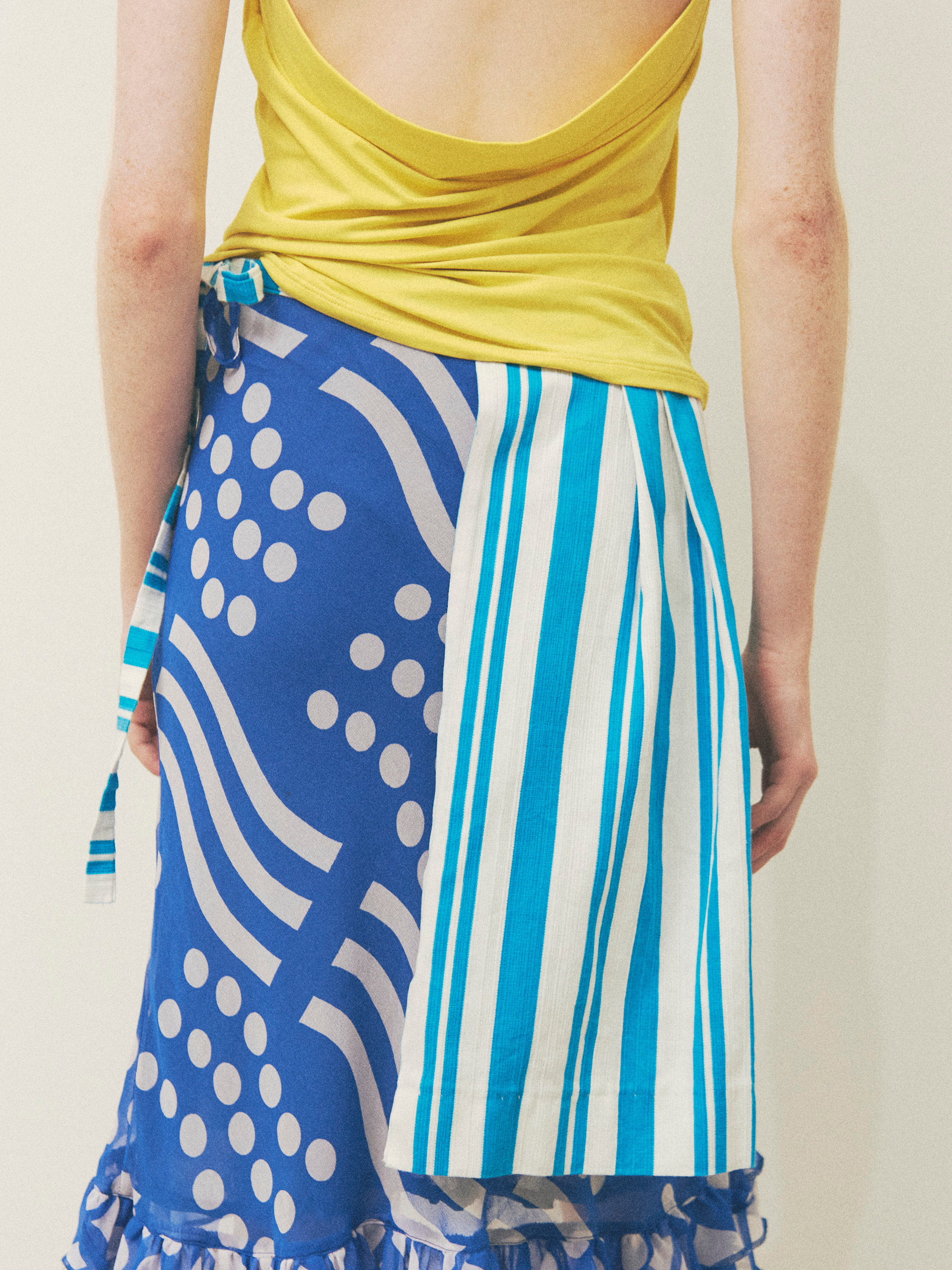 Justonlylimited Bluestripe Short Skirt image 5