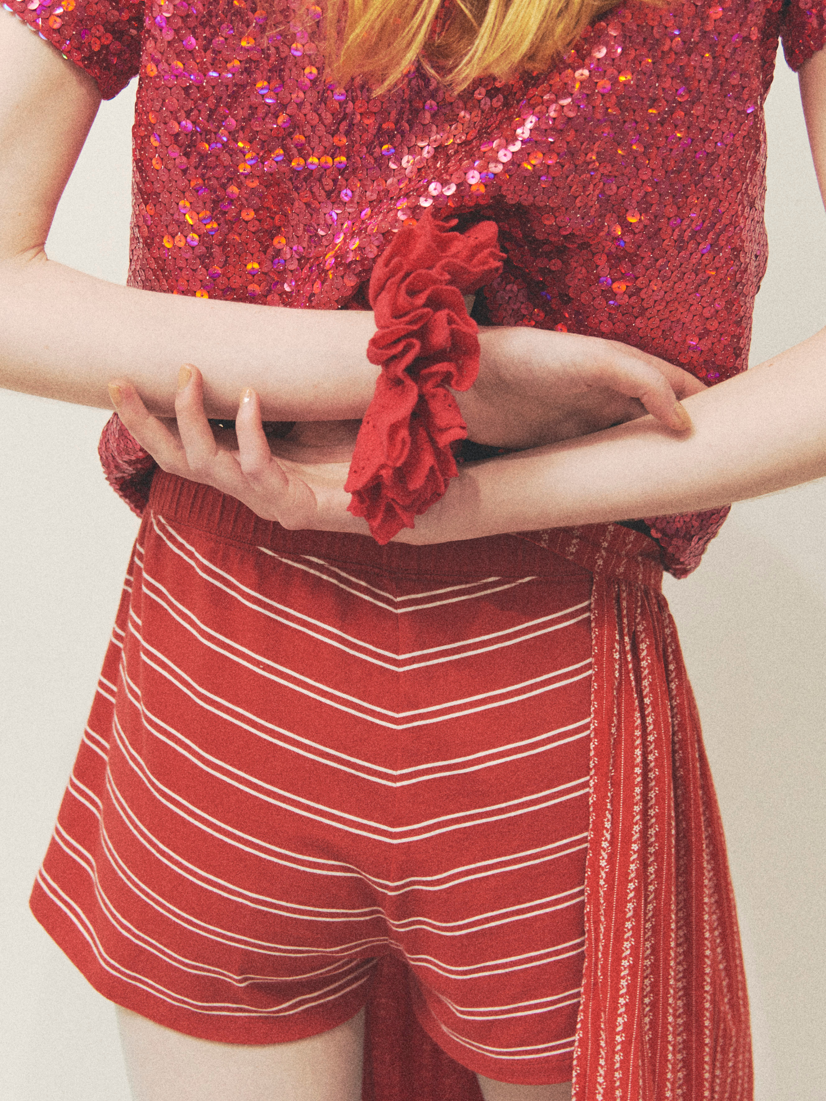 Justonlylimited Redstripe Long Skirt