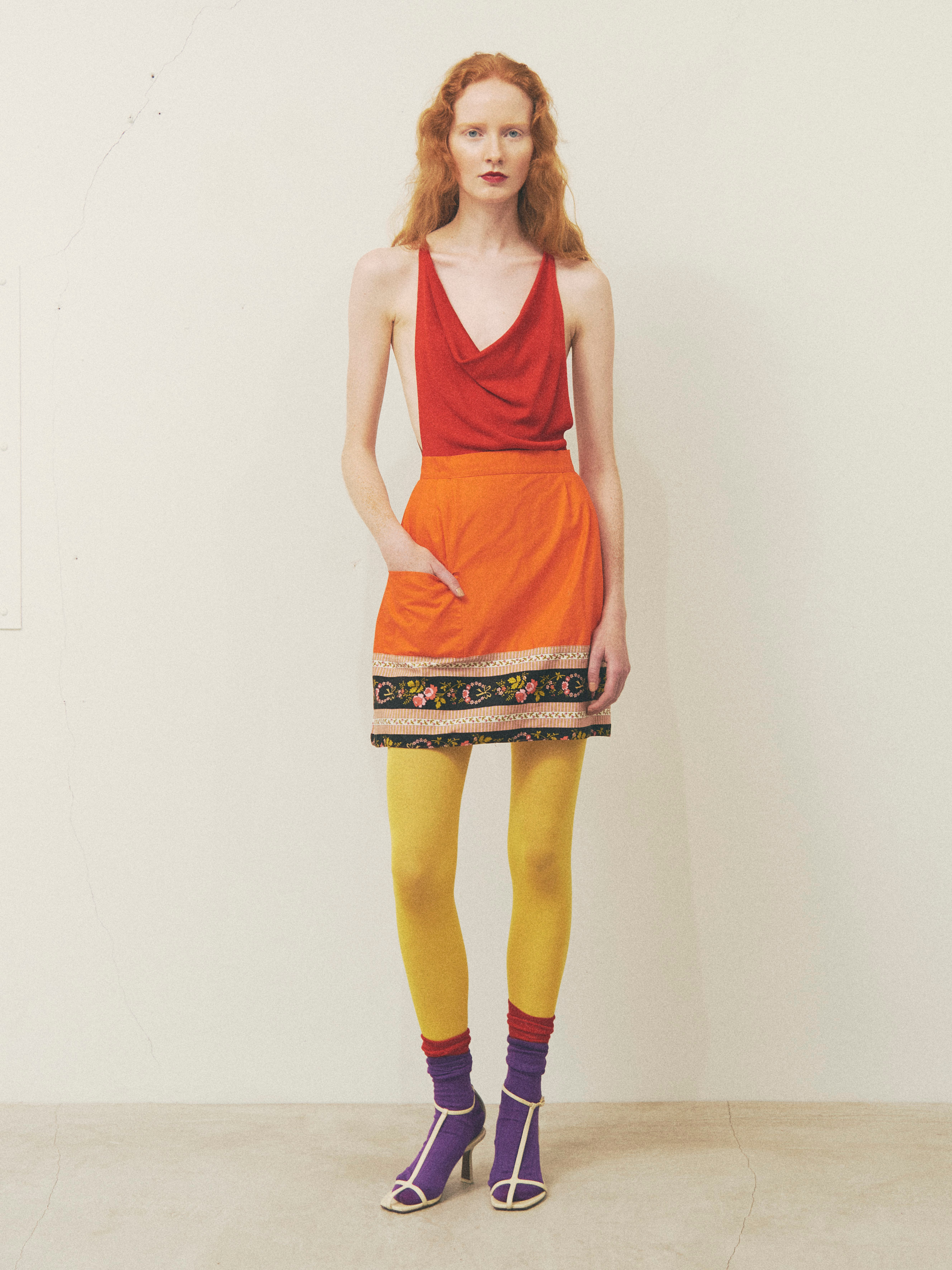 Justonlylimited OrangeShort Skirt image 2