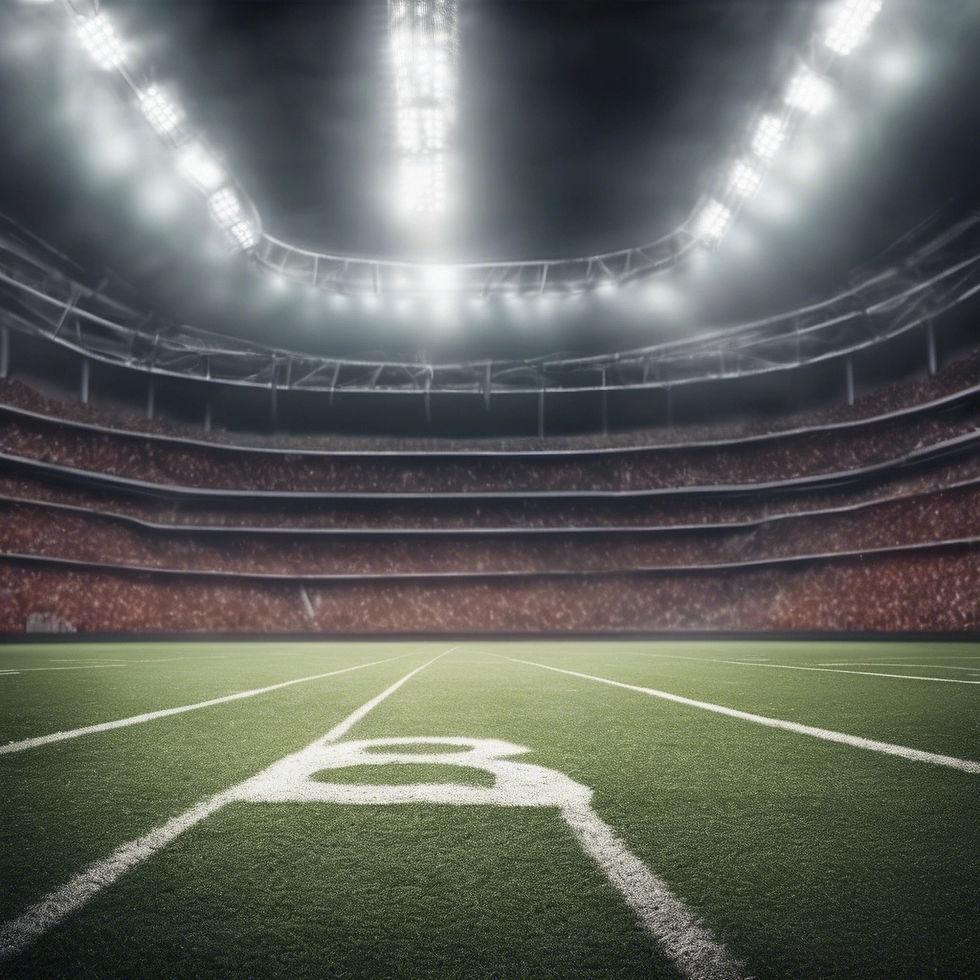 Hyper realistic Game day atmosphere for a football field and lights.jpg