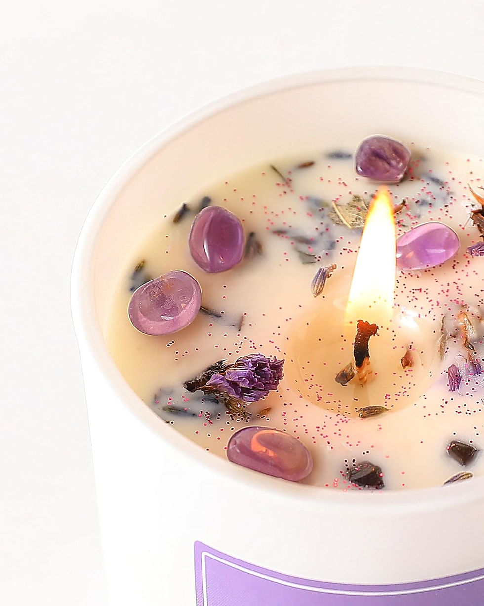 縮圖：Lavender Crystal Aromatherapy Candle