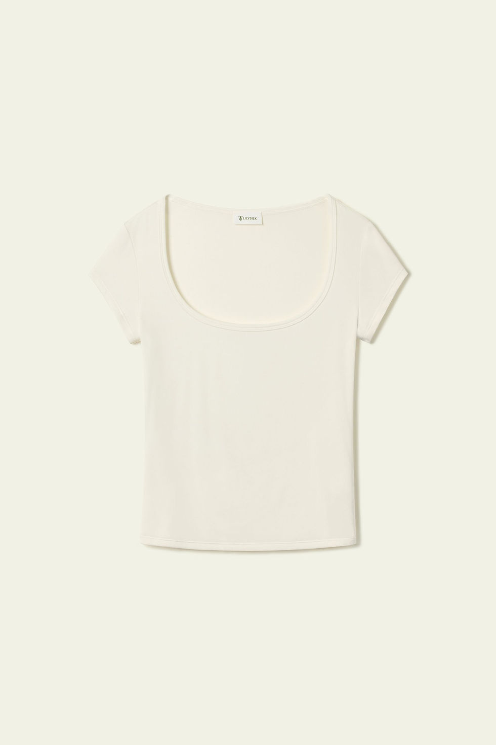 Thumbnail: Silk Breeze Jersey Scoop Neck Tee