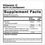 Thumbnail: Supplement Facts, Immune Support Liquid Elderberry Supplement with Vitamins C + E.