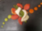 Filetto di rombo e asparagi con pomodori confit
