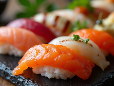 结合旅行故事的创意寿司菜单