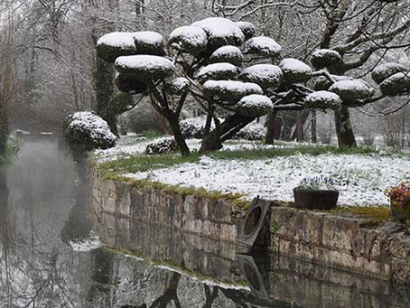Les moulins à eau en hiver