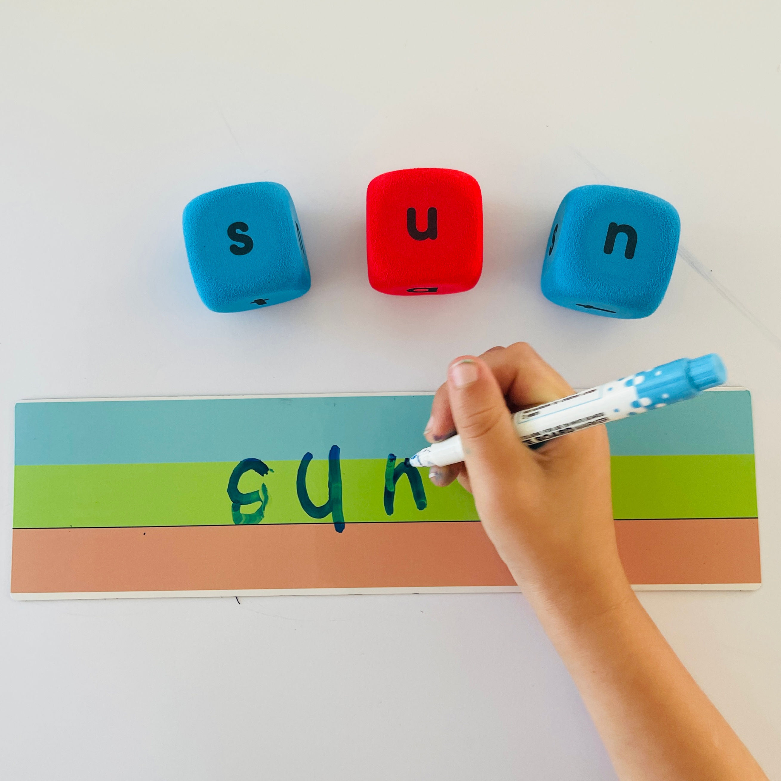 Magnetic handwriting strips - Sky, Grass, Dirt 