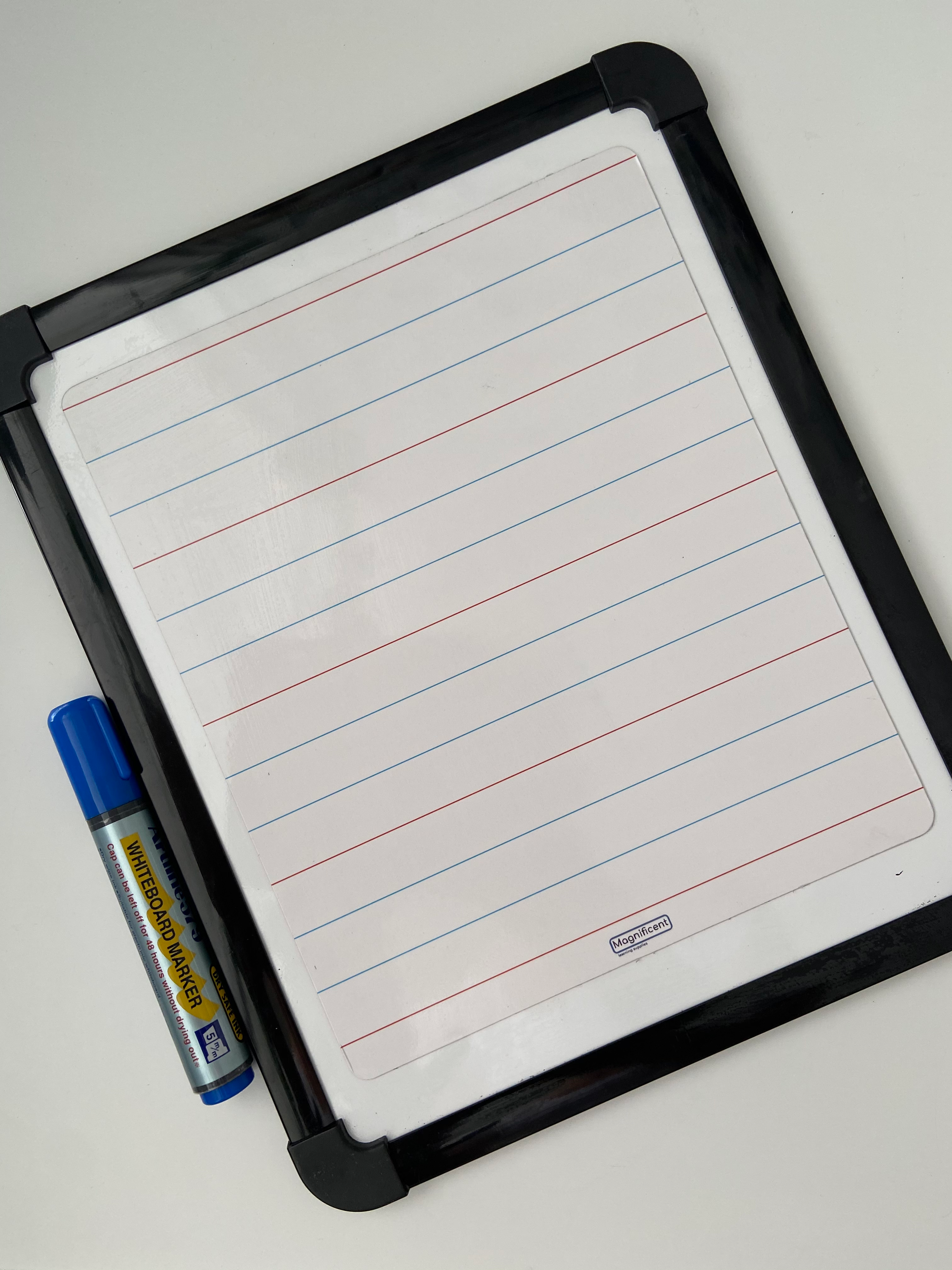 Red, Blue, Blue Handwriting Magnet - Student (Portrait)