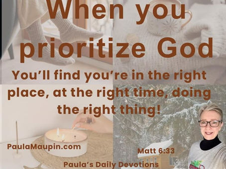 Being in the Right Place