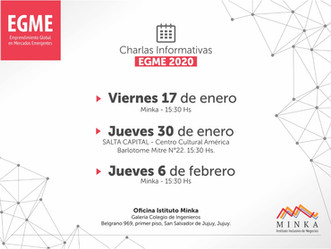 Reuniones Informativas del curso EGME 2020