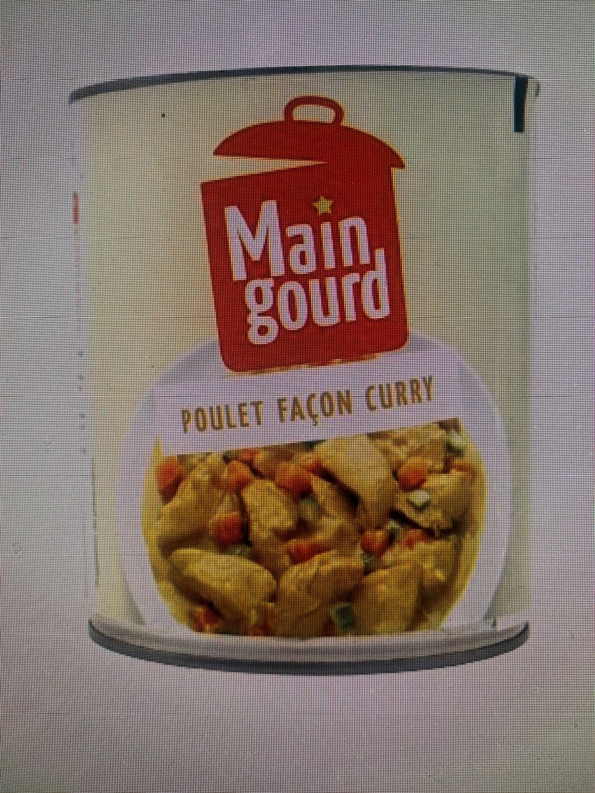 Poulet façon curry 800g Main  gourd