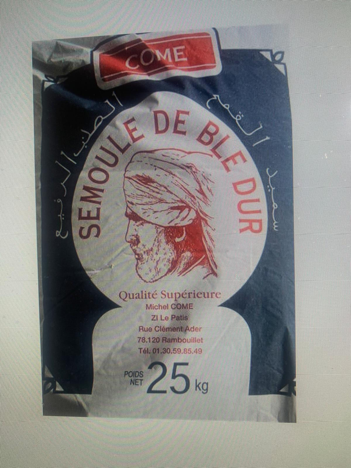 Semoule de Blé Fine Come 25kg