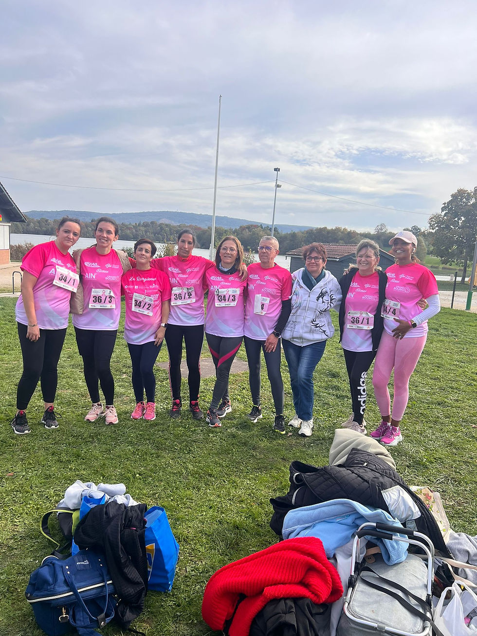 Participation à la La burgienne : relais en équipe monal Chazey et Priay