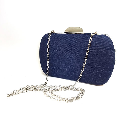 Blue Jean Clutch Bag