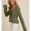 Thumbnail: Front Tie Bell Sleeve Cardigan