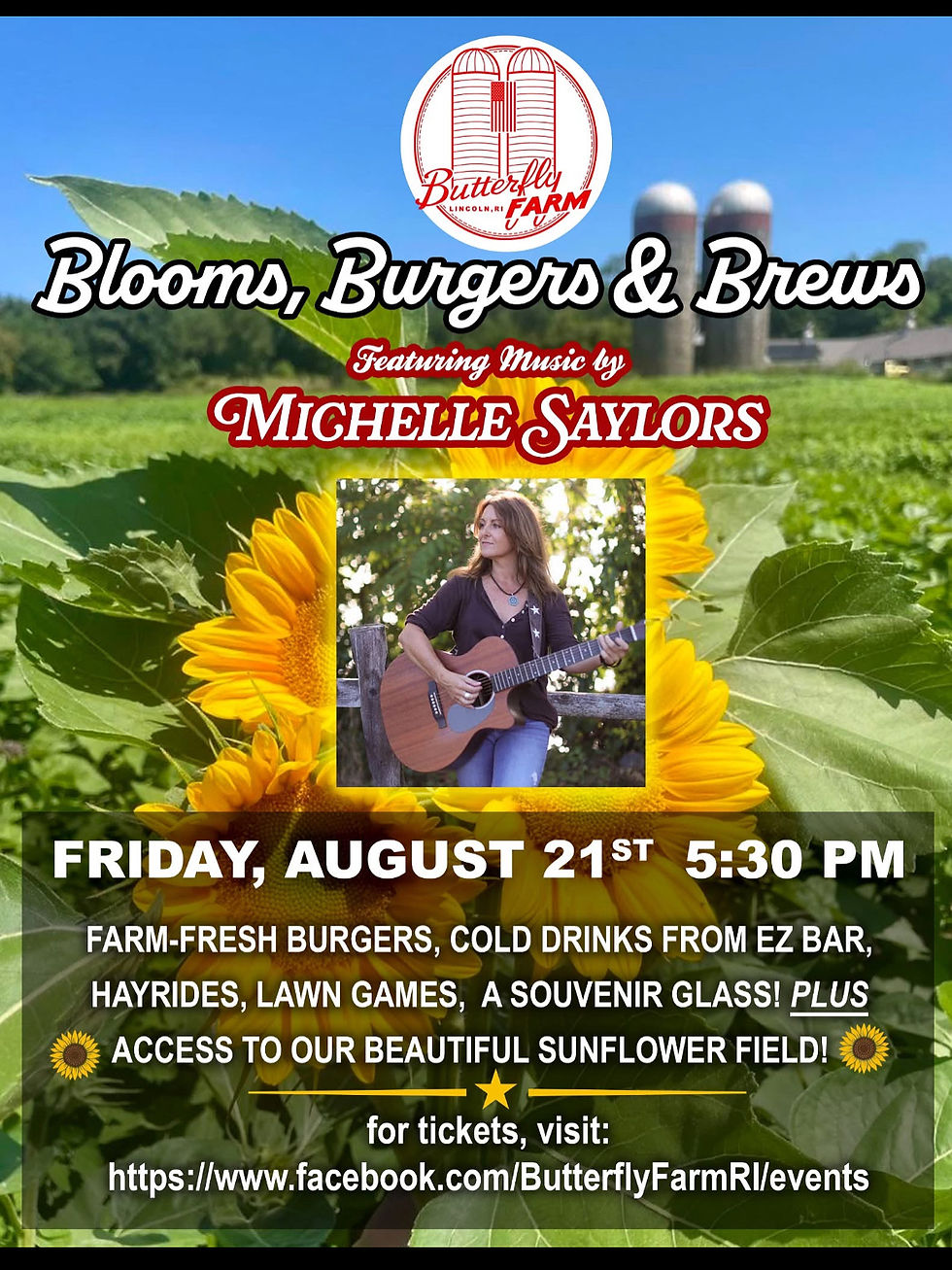 Michelle Saylors live at Butterfly Farm, Lincoln, RI