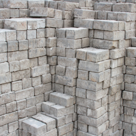 Cement Stock Bricks Are Manufactured