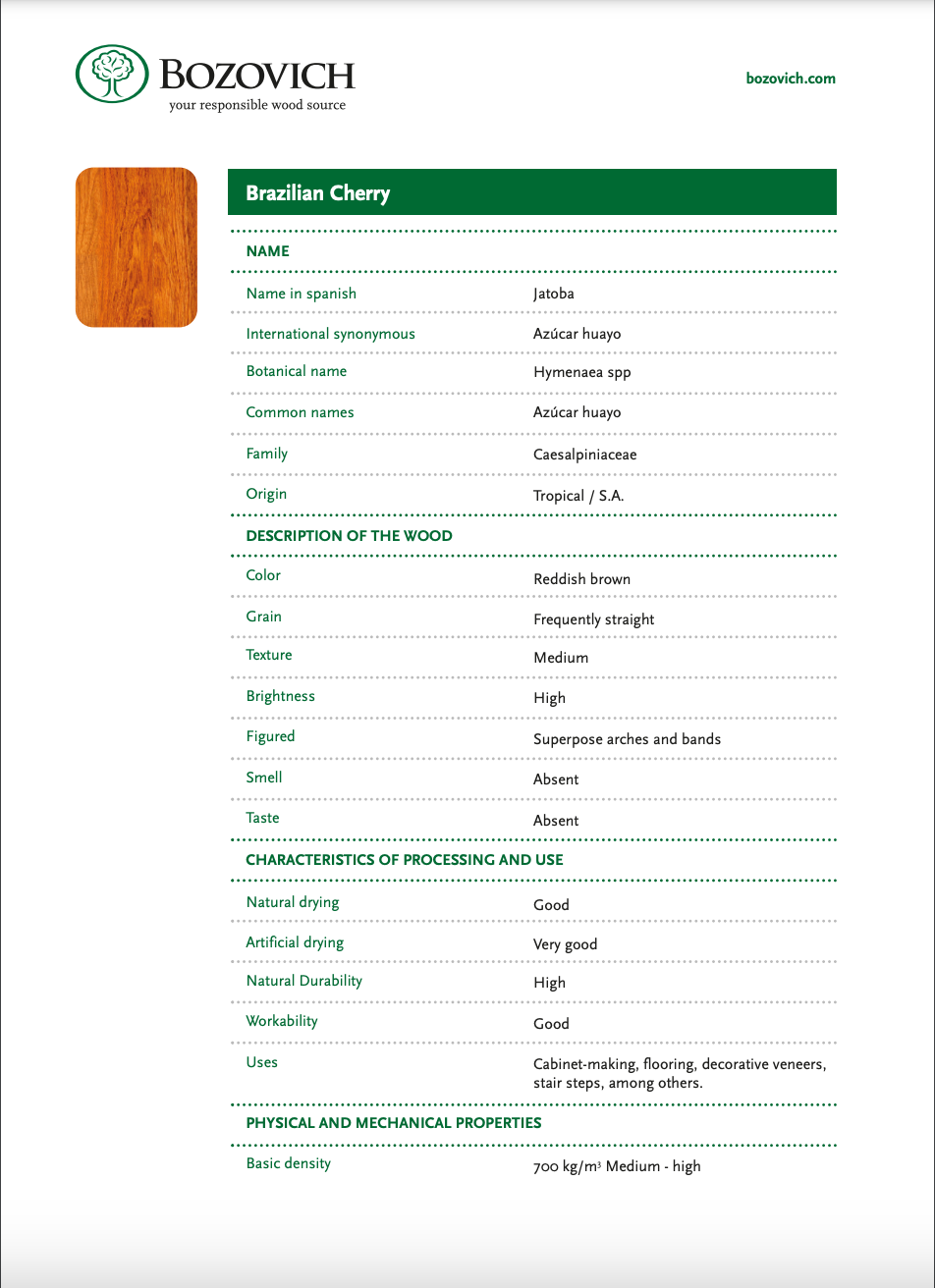 Thumbnail: Bozovich Exotic Brazilian Cherry Solid Hardwood 5" (Jatoba) (Site Finish)