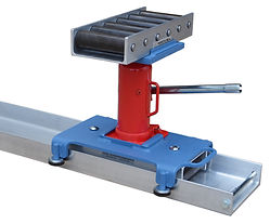 Mobile home setting jacks and rollers