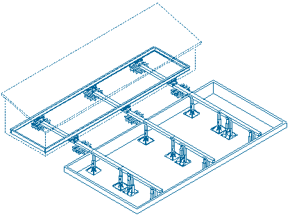 Crawl Space Rolling and Jacking system for setting mobile and modular homes on a crawl space